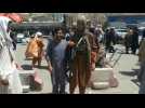 Afghanistan: Taliban fighters and locals in Pul-e-Khumri