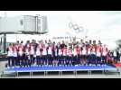 2024 hosts France handed Olympic flag on athletes' return from Tokyo