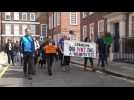 Protest in London against court order forcing alpaca to be put down