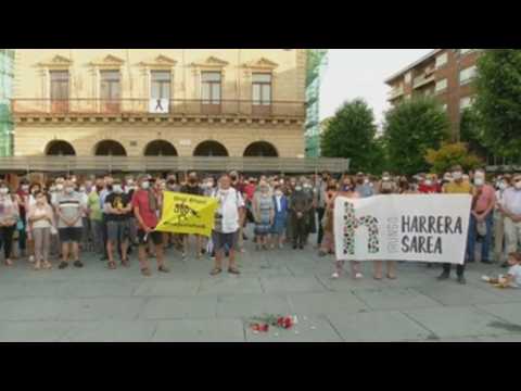 Protest in northern Spain after migrant dies while crossing Bidasoa river into France