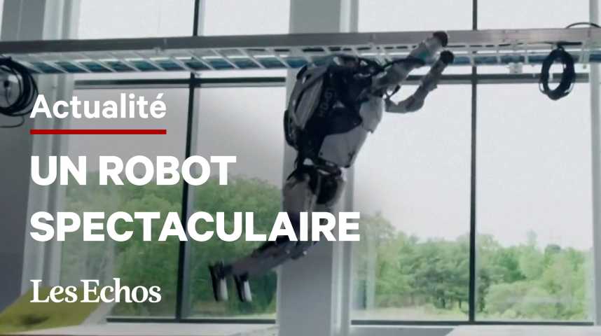 Illustration pour la vidéo Ce robot humanoïde saute des obstacles et réalise des backflips