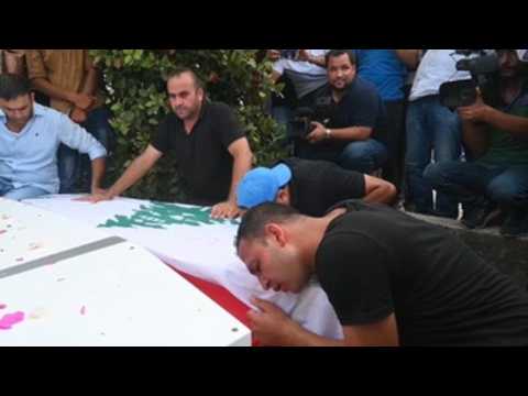 Funeral for four of the victims of the fuel tank explosion in Akkar