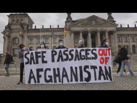 German protesters demand swift evacuation of Afghan civilians