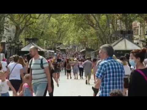 Barcelona streets busy as heatwave subsides