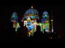 Colorful lights embellish Berlin's iconic buildings