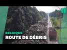 En Belgique, 90.000 tonnes de déchets des inondations entassés sur une autoroute