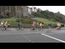 Nudist cyclists demand sustainable transport in Edinburgh