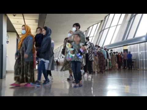 Afghans evacuated from Kabul arrive in Washington
