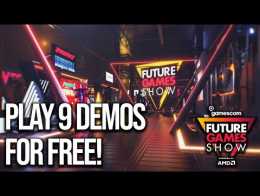 Play 9 free demos right now! Future Games Show Virtual Show floor GamesCom 2021