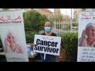 Cancer patients protest in Beirut