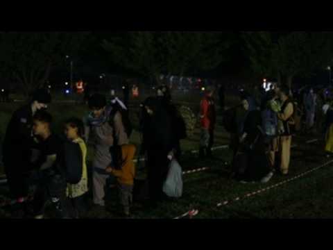First group of Afghan refugees arrive in Albania