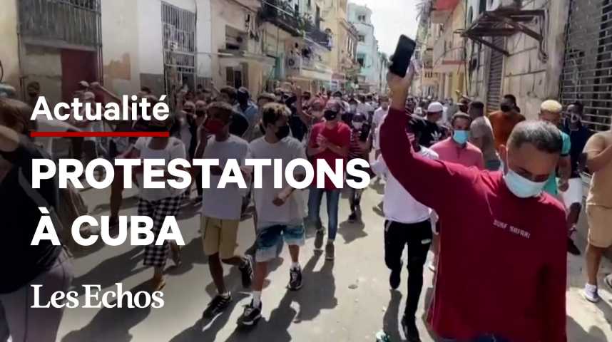 Illustration pour la vidéo « Liberté », « On a faim »... A Cuba, une révolte réprimée et un dialogue national encore loin