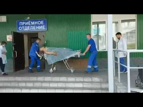 Russia: Helicopter crash survivor arrives at hospital