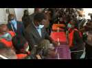 Zambian opposition candidate Hakainde Hichilema casts ballot