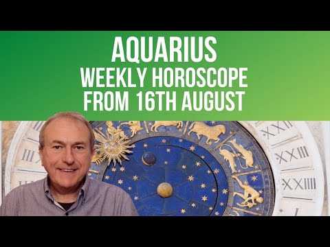 Aquarius Weekly Horoscope from 16th August 2021