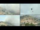 Italian authorities battle fire in national park near Rome
