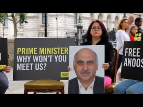 Protest in London demands release of British citizen in Iran detained for alleged espionage