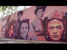 Madrid finishes restoration of vandalized feminist mural