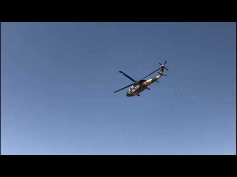 Taliban fly chopper at celebrations after US exit in Kandahar