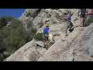 Le club d'escalade Corsica Roc sur le site de la Terre Sacrée à Ajaccio