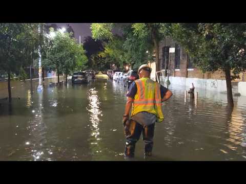 Images of flood in Brooklyn as hurricane Ida wreaks havoc