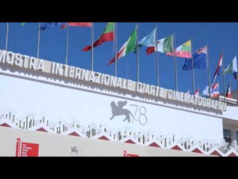 Final preparations for the opening ceremony of the 78th Venice Film Festival