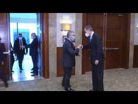 King Felipe VI meets with Colombian President Iván Duque