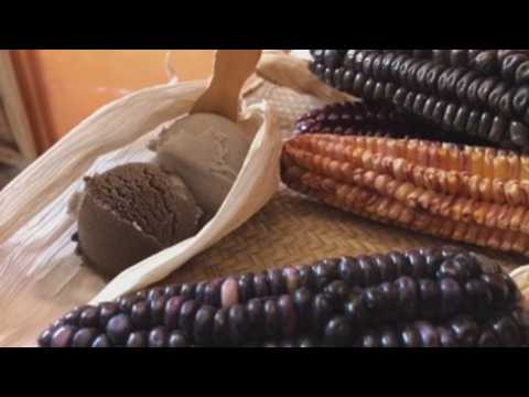 Unique blue corn ice cream recalls Mexican food origins