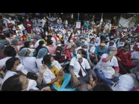 Indian nurses, medical students protest for rights, equal benefits amid pandemic