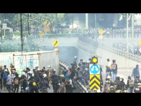 Thai police fire tear gas at pro-democracy protesters