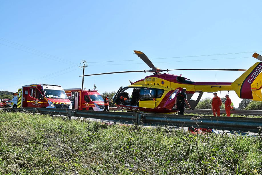 Cinq blessés, dont deux grièvement, sur la RN 165 à Melgven (Le Télégramme)