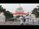 Kolkata residents celebrate India's Independence Day