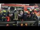 Firefighters tend to victims of deadly bus accident in Hungary
