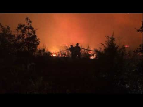 French firefighters battle blaze in southern Var region