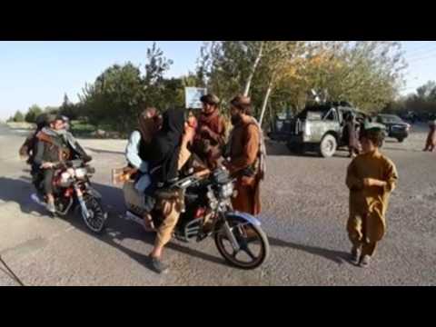 Taliban patrol western Afghanistan city of Herat