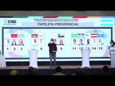 Honduran presidential candidates draw for ballot positions in Tegucigalpa