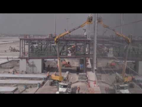 Construction of the new airport in Mexico City continues