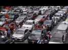 Car mob rally in Bangkok protests against pandemic management