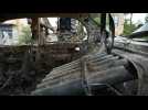 Afghanistan: Destroyed car with launcher system after suspected US drone strike - Label : AFPTV - First images - Category : News