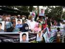 Relatives commemorate the International Day of Enforced Disappearances in Bangladesh
