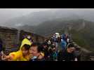 Hundreds visit Great wall during Golden Week in China