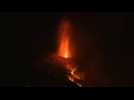 Canaries volcano continues to spew lava
