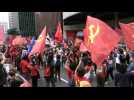 Brazilian left and center parties unite for first time in marches against Bolsonaro