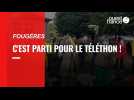 À Fougères, une chaîne humaine pour le Téléthon