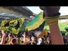 FC Nantes : en tribune Loire communion entre les joueurs et les supporters