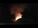 Incendie entrepôt gare d'Epernay