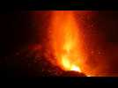 Cumbre Vieje's volcanic cone collapses in La Palma