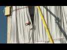 Artist Christo's Arc de Triomphe unwrapped in Paris