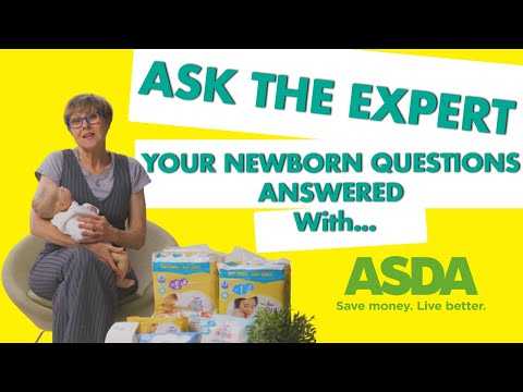 Ask the expert: your newborn questions answered with Rachel FitzD and ASDA