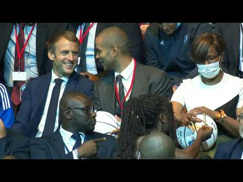 Africa-France Summit: Macron meets basketball player Tony Parker and digital industry professionals